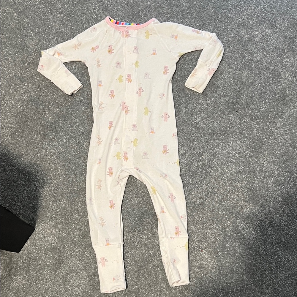 Magnetic Me Kids Footie - Soft Pink with Musical Animals